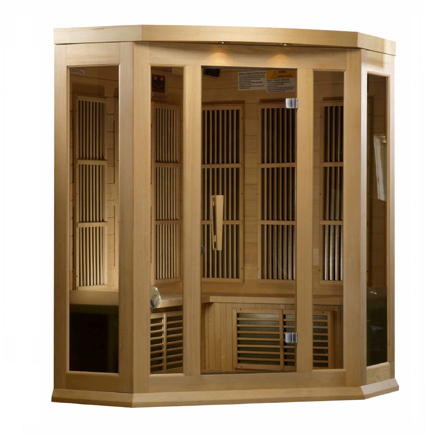 Maxxus 3-Personen-Ecksauna mit niedrigem EMF-Ferninfrarot