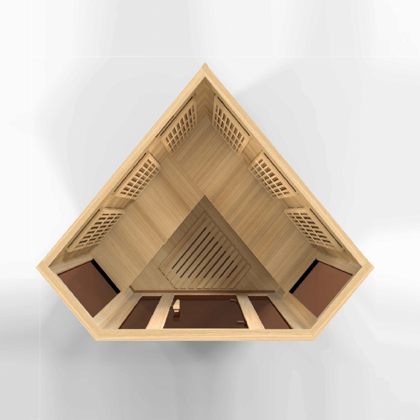 Maxxus 3-Personen-Ecksauna mit niedrigem EMF-Ferninfrarot