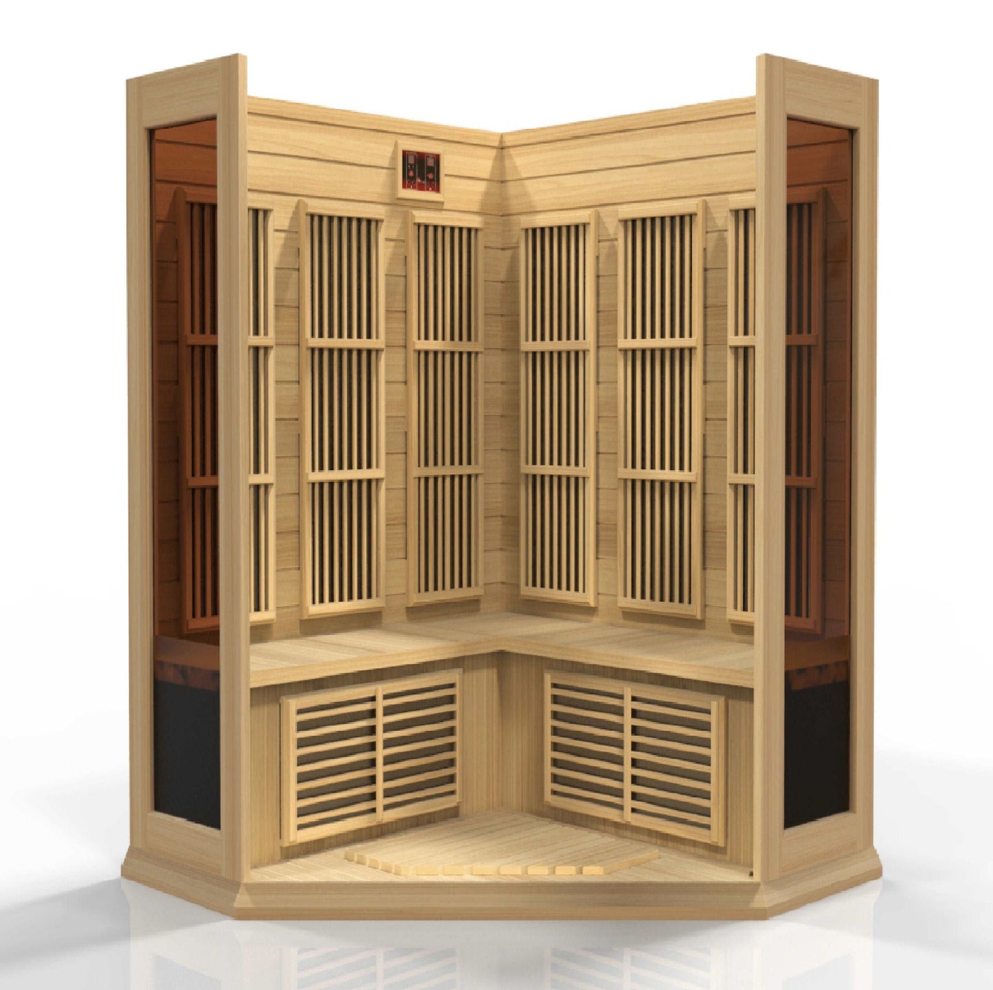 Maxxus 3-Personen-Ecksauna mit niedrigem EMF-Ferninfrarot