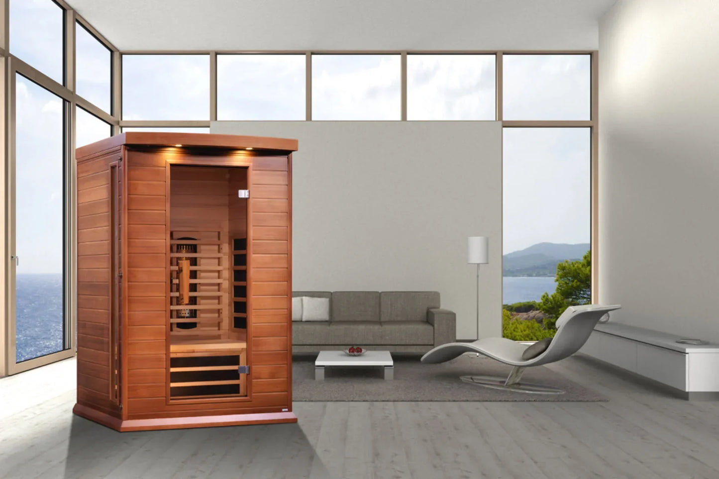 Maxxus Infrarotsauna für 2 Personen mit nahezu Null EMF