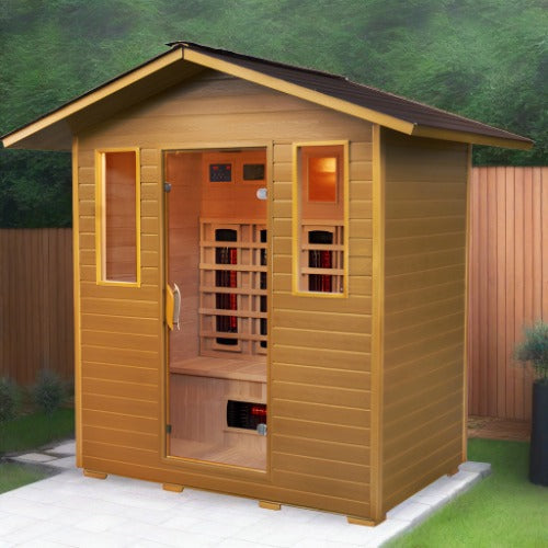 SunRay Cayenne Infrarotsauna für den Außenbereich für 4 Personen