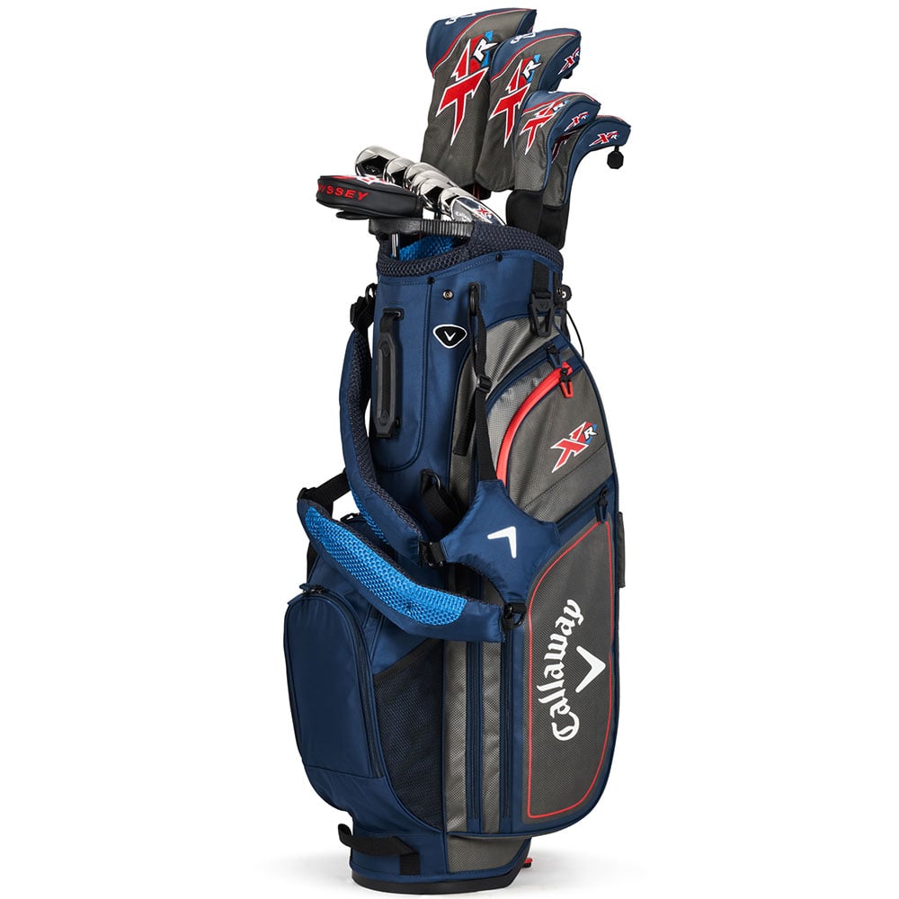 Callaway XR 13-teiliges Standbag-Paketset – Marineblau/Silber – Stahl