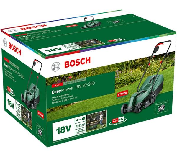 BOSCH Easy Mower 18V-32-200 Cordless Rotary Lawn Mower - Green