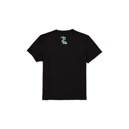 Tecolotes de los Dos Laredos Black Floral T-Shirt