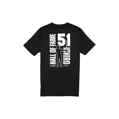 Seattle Mariners Hall of Fame 2025 Ichiro Suzuki Black T-Shirt