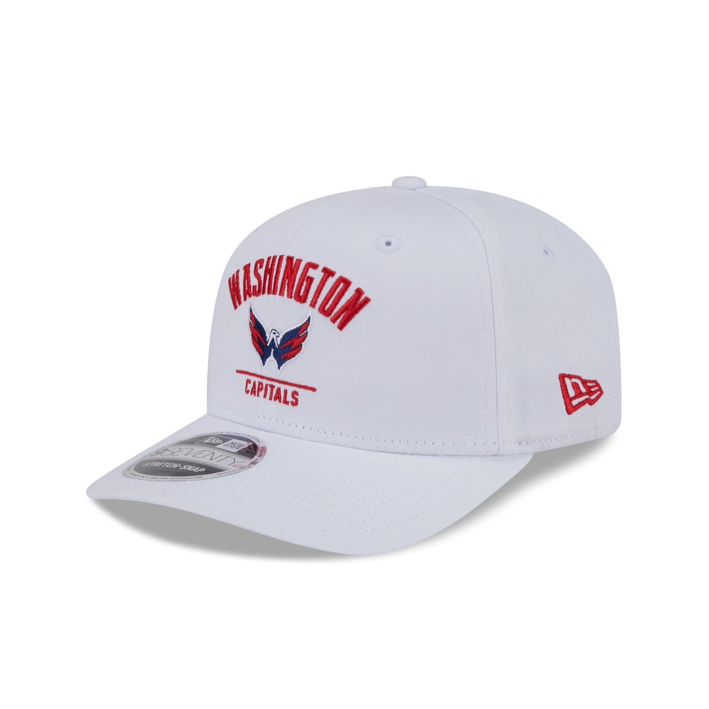 Washington Capitals Alex Ovechkin Goals Leader White 9SEVENTY Stretch-Snap Hat