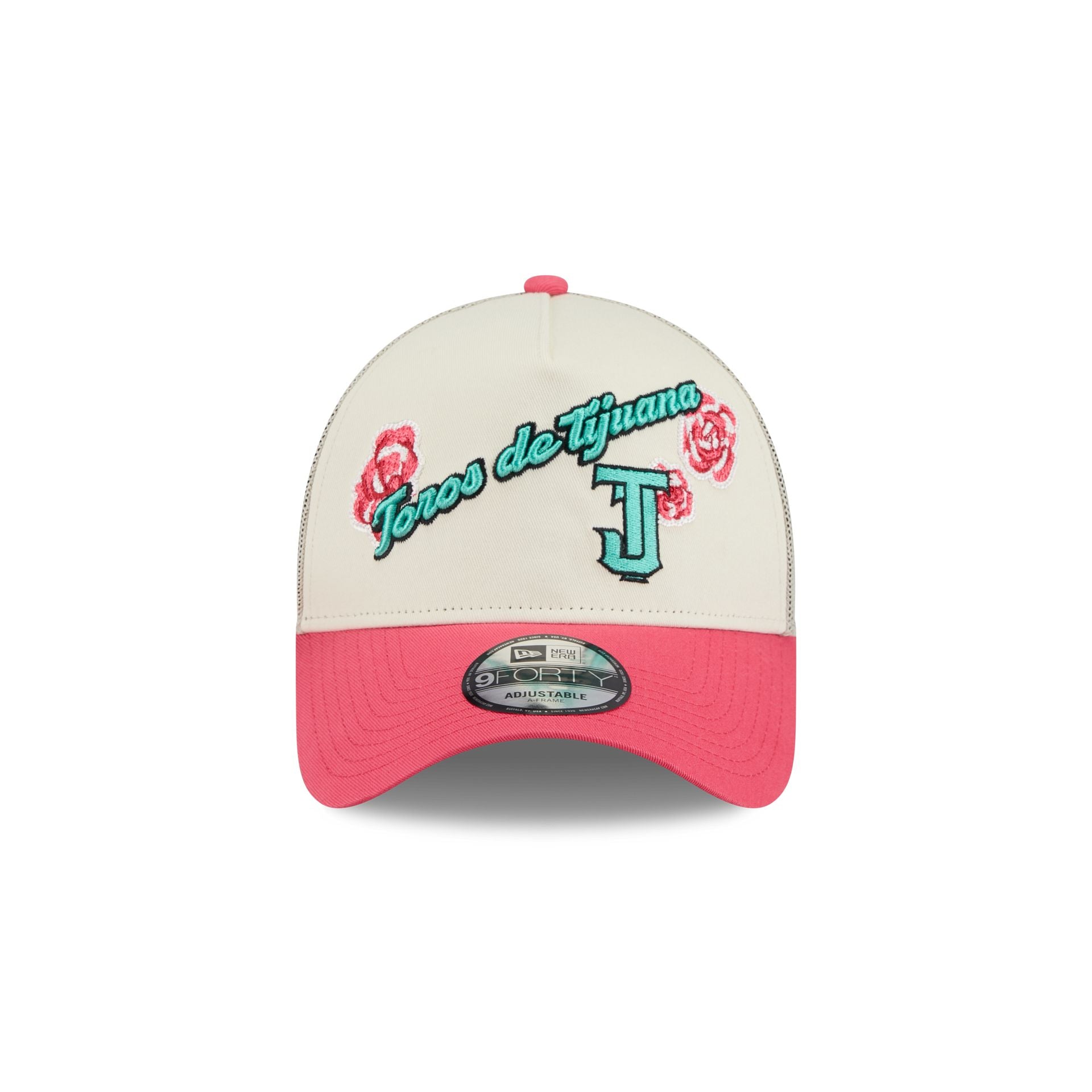 Toros de Tijuana Two-Tone Pink Rose 9FORTY A-Frame Snapback Hat