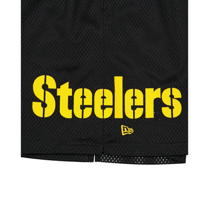 Pittsburgh Steelers Mesh Black Shorts