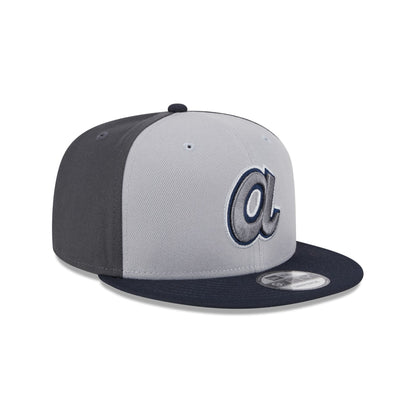 Atlanta Braves 2025 Batting Practice Gray 9FIFTY Snapback Hat