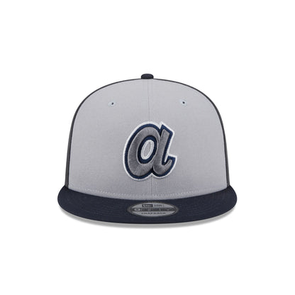 Atlanta Braves 2025 Batting Practice Gray 9FIFTY Snapback Hat