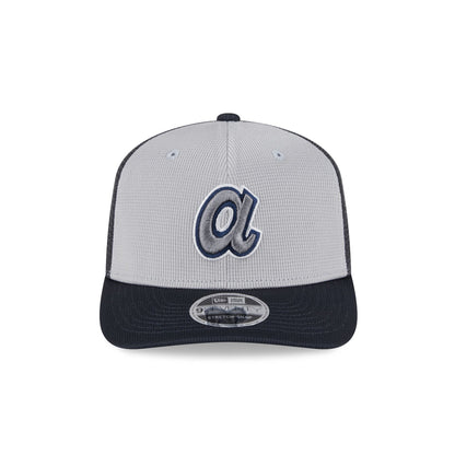 Atlanta Braves 2025 Batting Practice Gray 9SEVENTY Trucker Hat