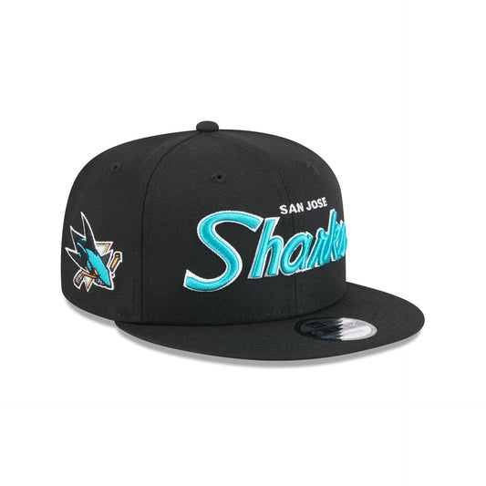 San Jose Sharks Script 9FIFTY Snapback Hat