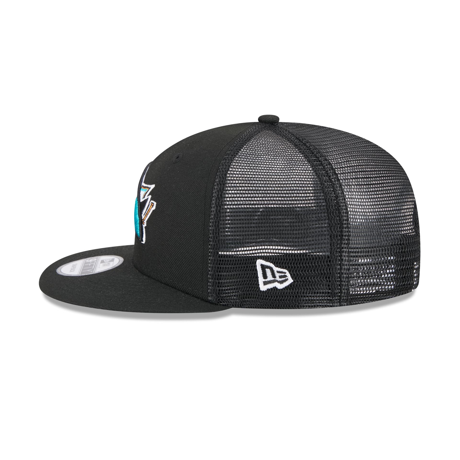 San Jose Sharks Team Tag 9FIFTY Trucker Hat