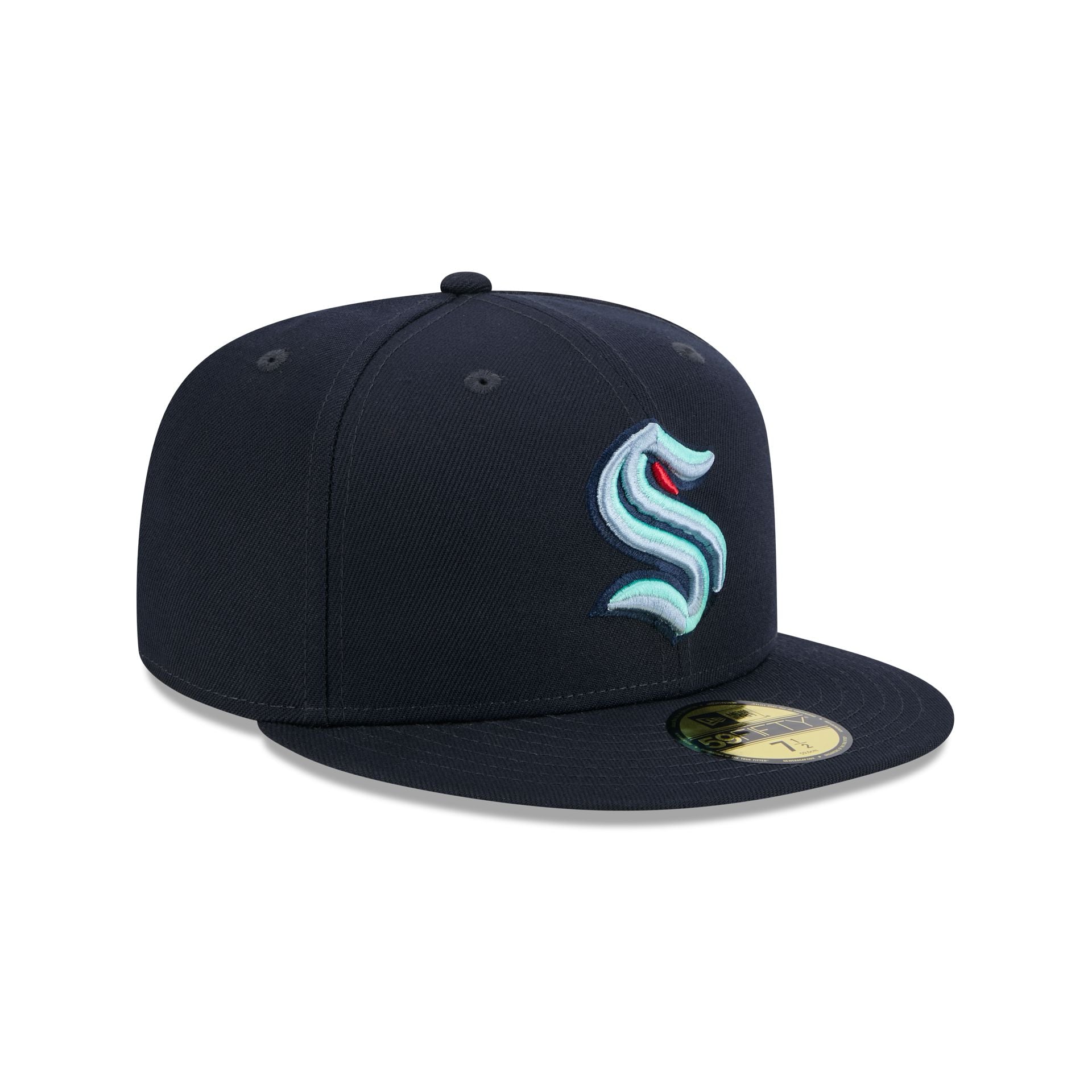 Seattle Kraken Rear Wordmark 59FIFTY Fitted Hat