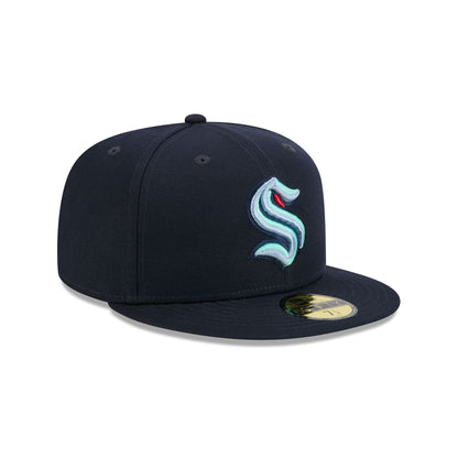 Seattle Kraken Rear Wordmark 59FIFTY Fitted Hat