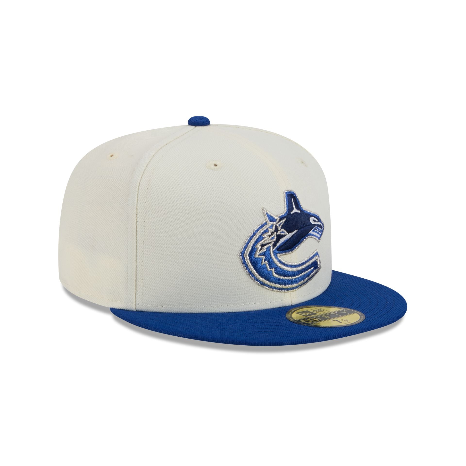 Vancouver Canucks Chrome White 59FIFTY Fitted Hat