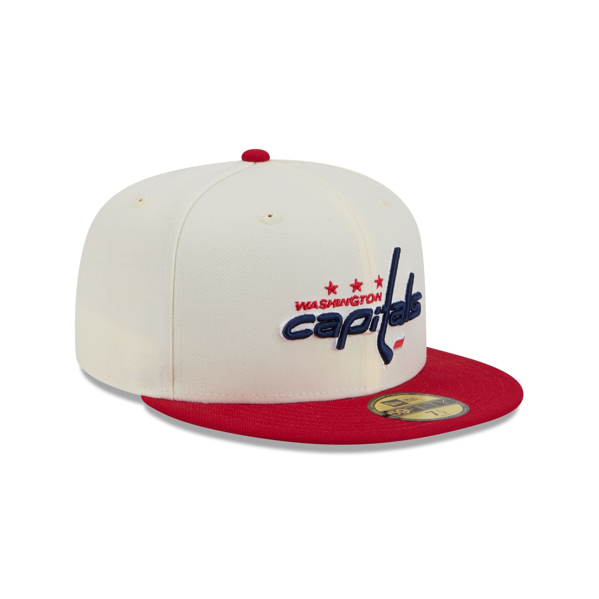 Washington Capitals Chrome White 59FIFTY Fitted Hat