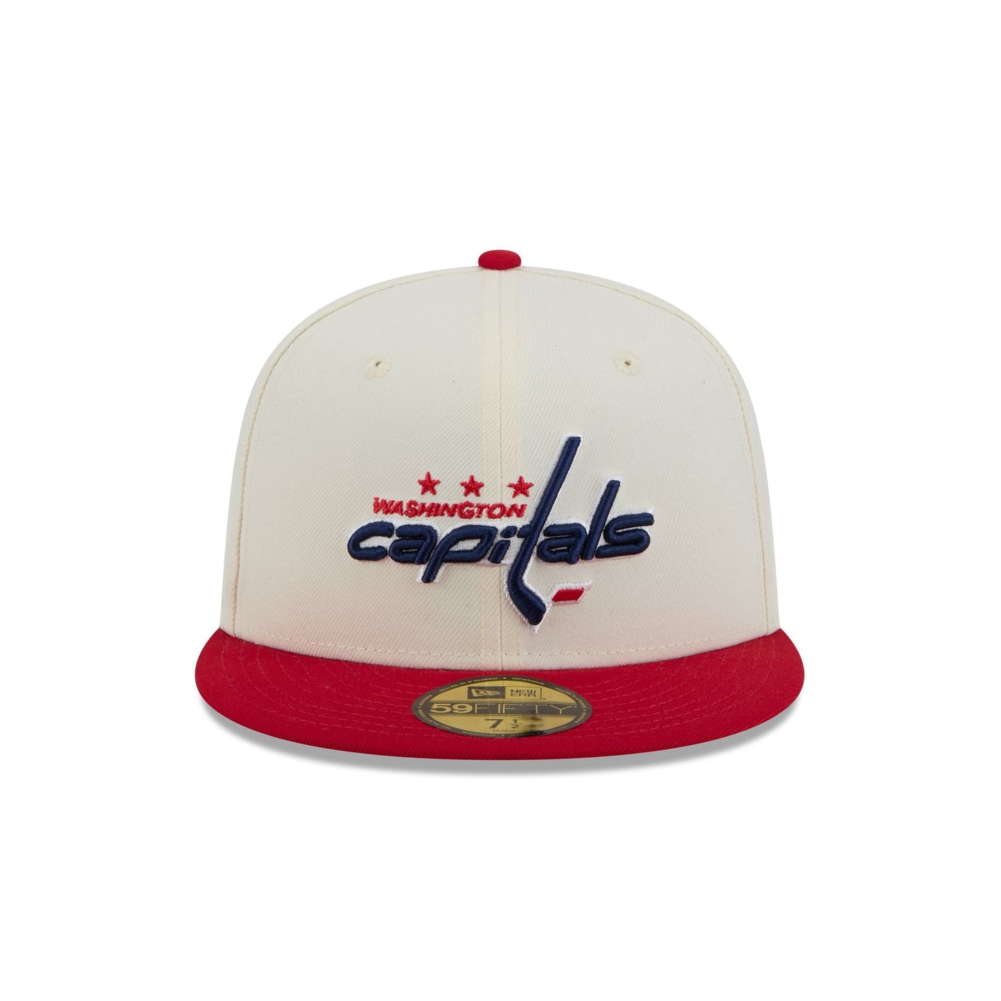 Washington Capitals Chrome White 59FIFTY Fitted Hat