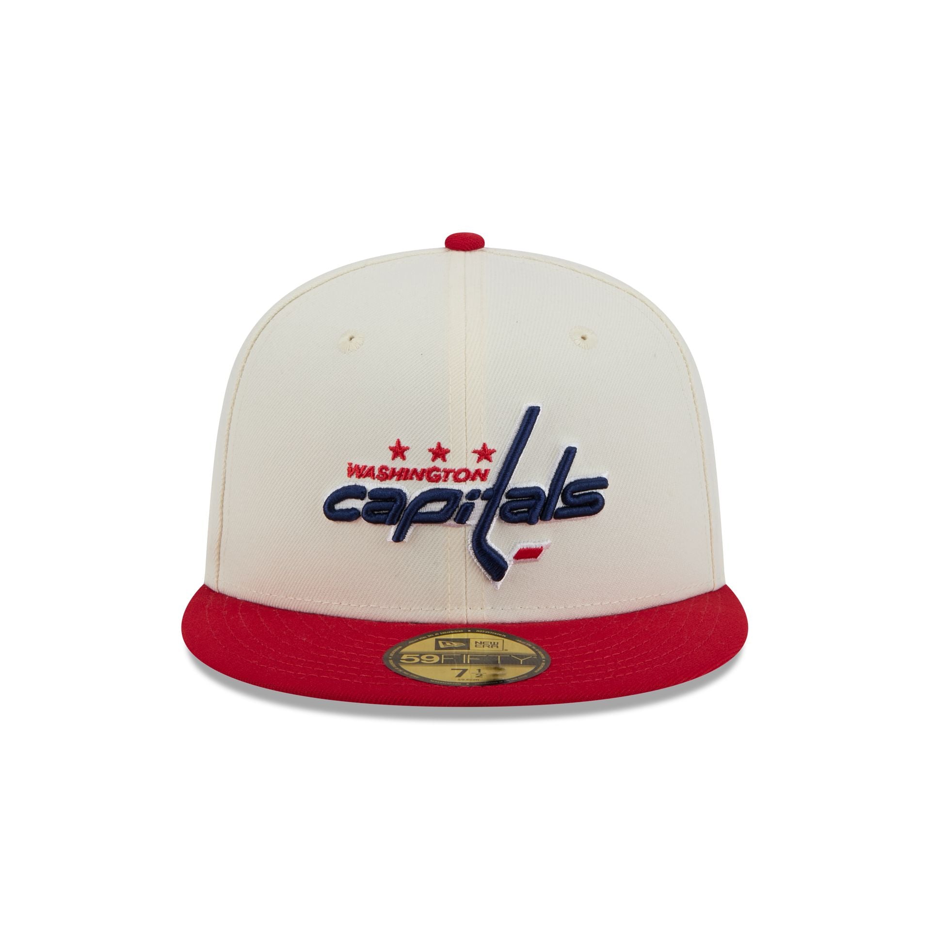 Washington Capitals Chrome White 59FIFTY Fitted Hat