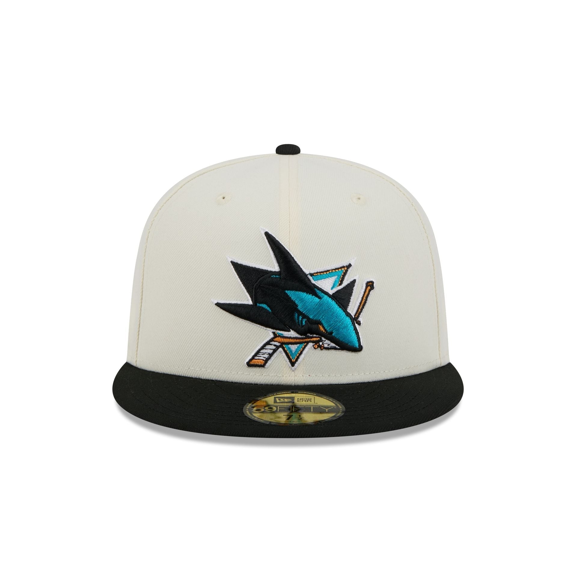 San Jose Sharks Chrome White 59FIFTY Fitted Hat