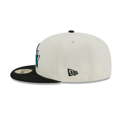 San Jose Sharks Chrome White 59FIFTY Fitted Hat