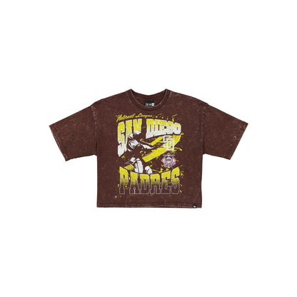 San Diego Padres Sport Classics Women's Cropped T-Shirt
