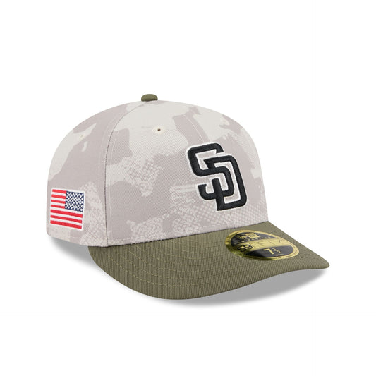 San Diego Padres Armed Forces Day 2025 Low Profile 59FIFTY Fitted Hat