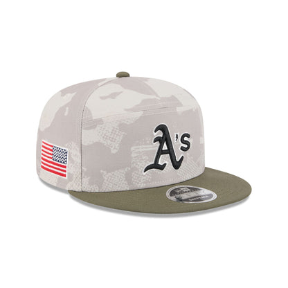 Athletics Armed Forces Day 2025 Split Panel 9FIFTY Snapback Hat