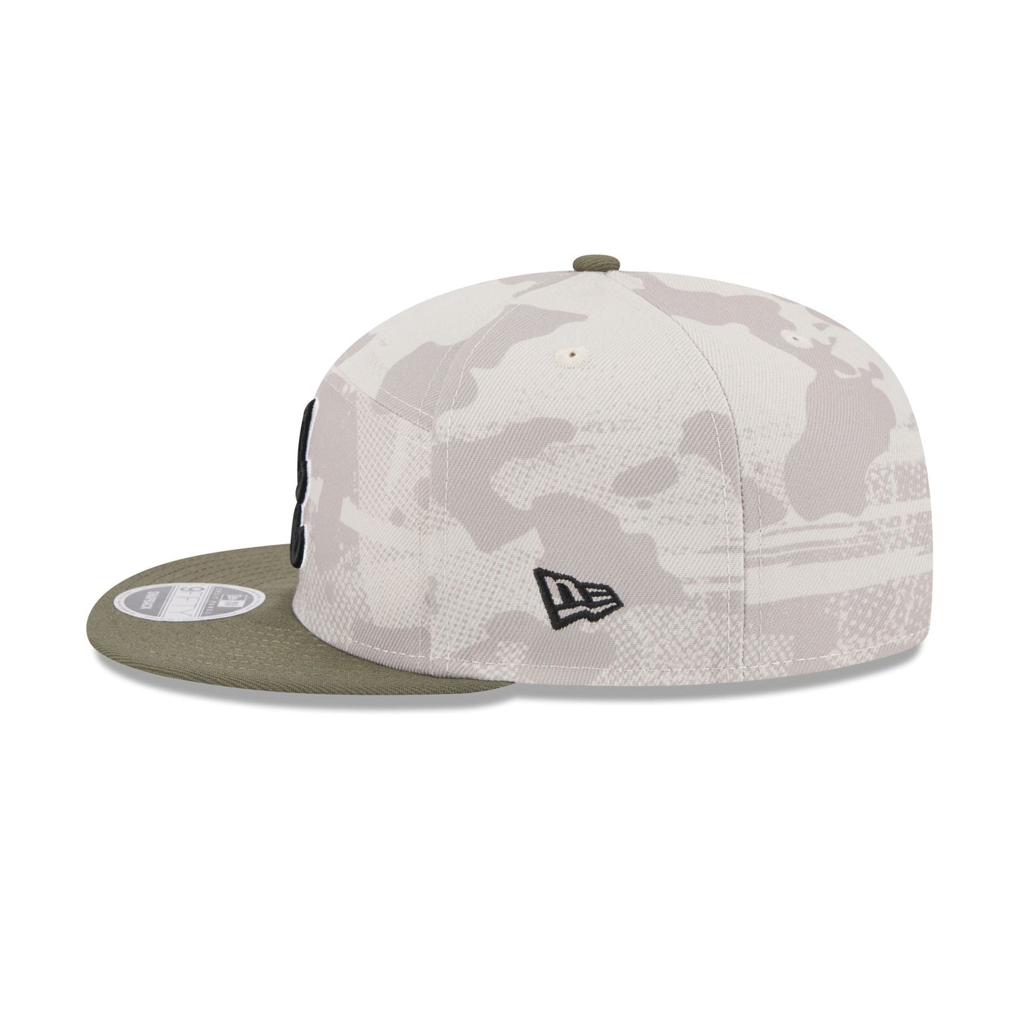Atlanta Braves Armed Forces Day 2025 Split Panel 9FIFTY Snapback Hat