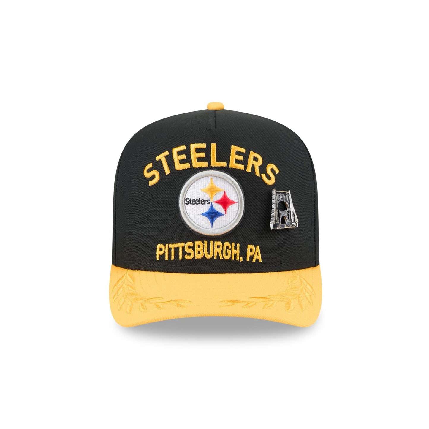 Pittsburgh Steelers 2025 Draft Black 59FIFTY A-Frame Fitted Hat