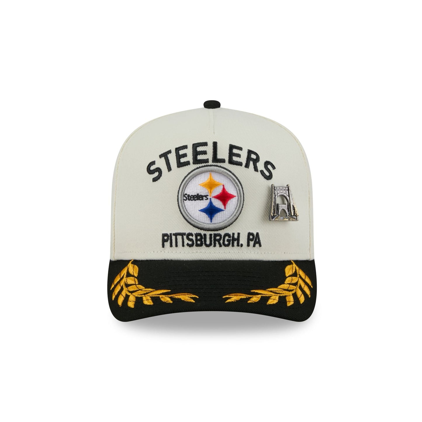 Pittsburgh Steelers 2025 Draft Chrome White 59FIFTY A-Frame Fitted Hat