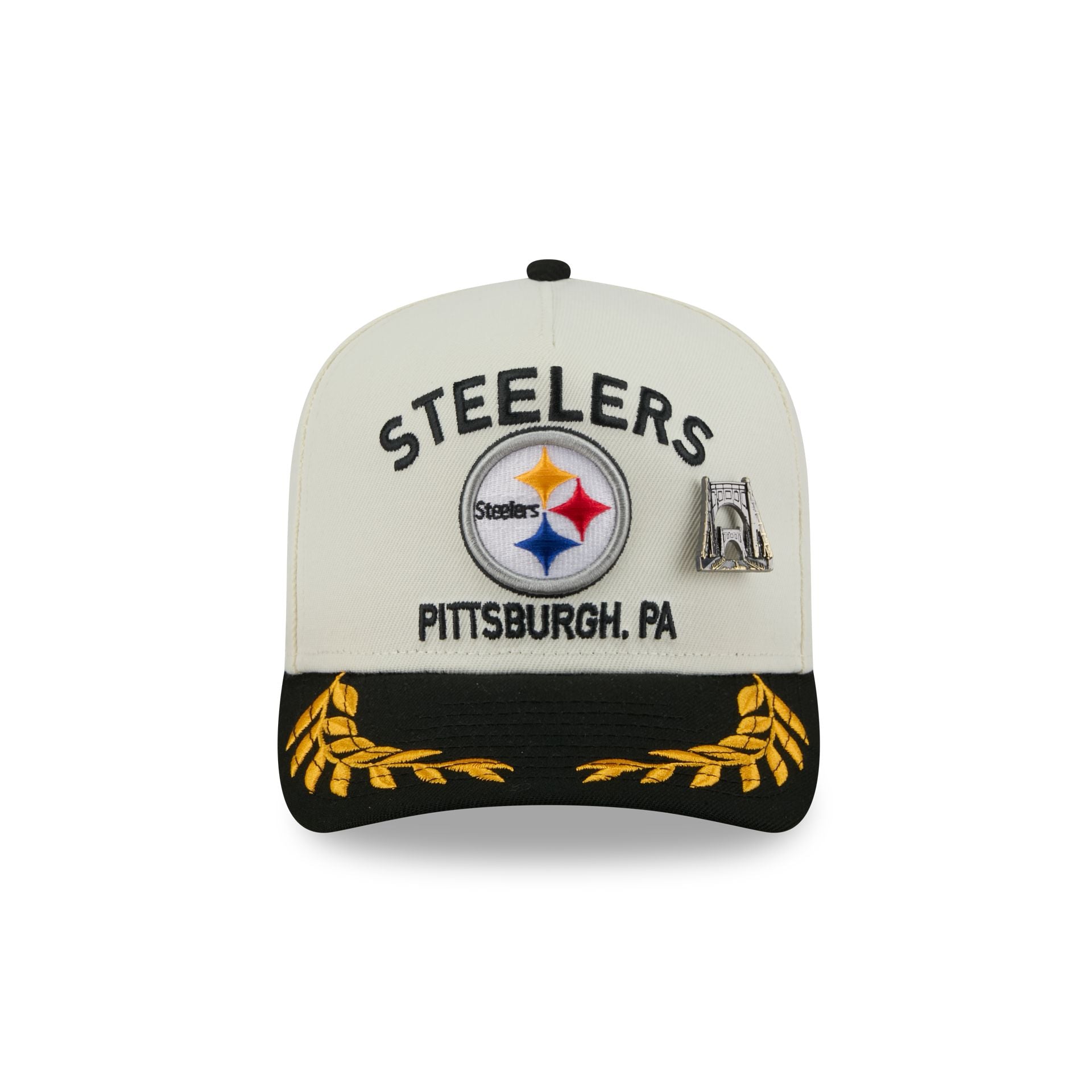 Pittsburgh Steelers 2025 Draft Chrome White 59FIFTY A-Frame Fitted Hat