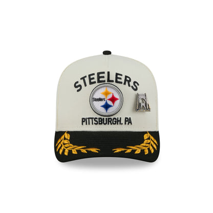 Pittsburgh Steelers 2025 Draft Chrome White 59FIFTY A-Frame Fitted Hat