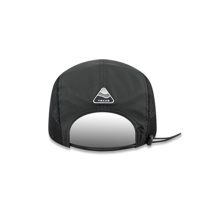 Texas Rangers Black Poly Runner Adjustable Hat