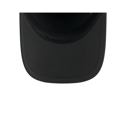 Texas Rangers Black Poly Runner Adjustable Hat