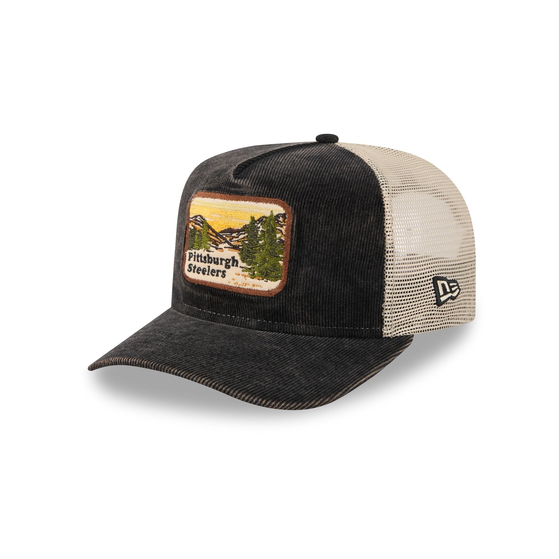 Pittsburgh Steelers Vintage Landscape 9FIFTY A-Frame Trucker Hat