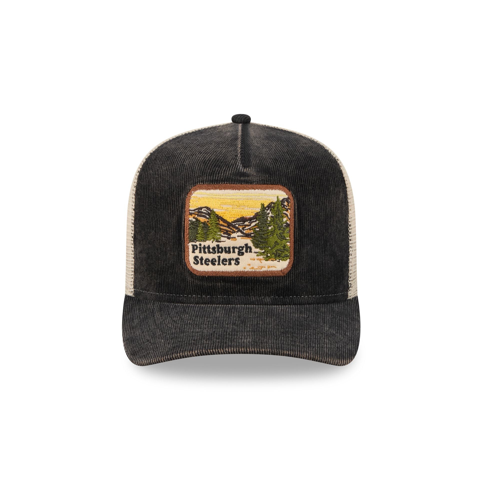 Pittsburgh Steelers Vintage Landscape 9FIFTY A-Frame Trucker Hat