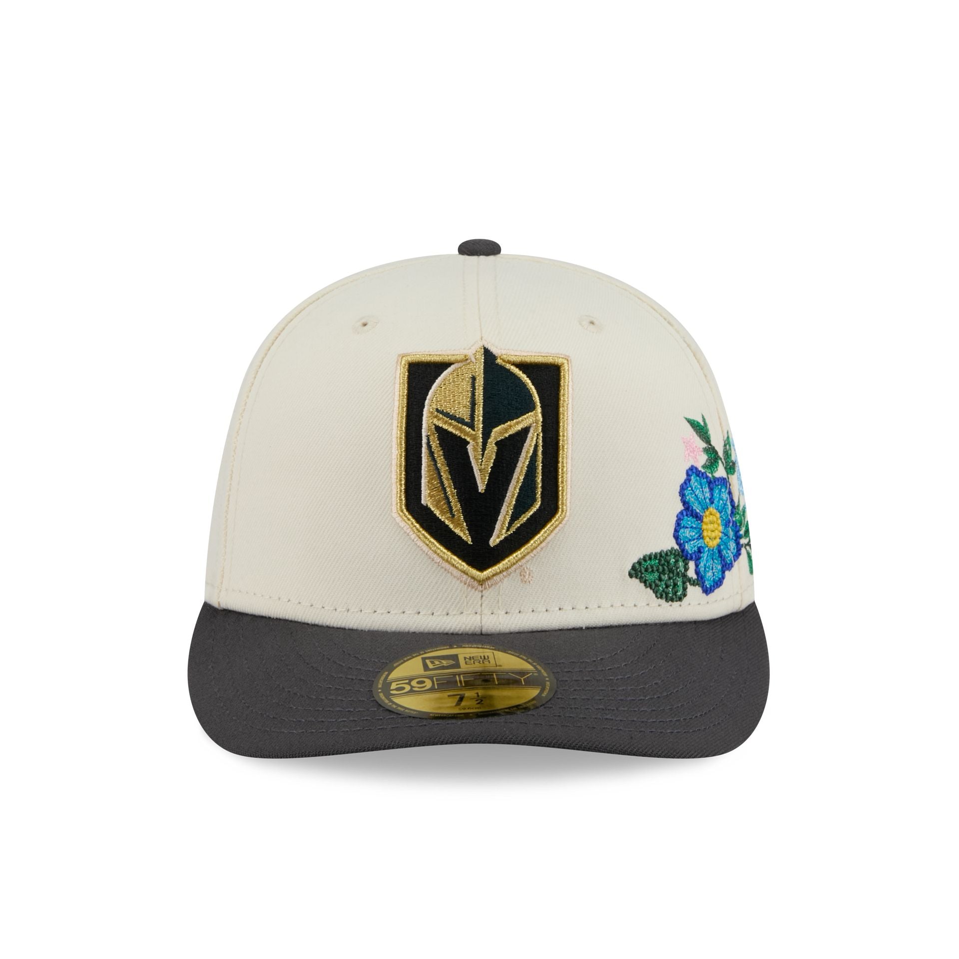 Vegas Golden Knights Tonal Florals White 59FIFTY Fitted Hat