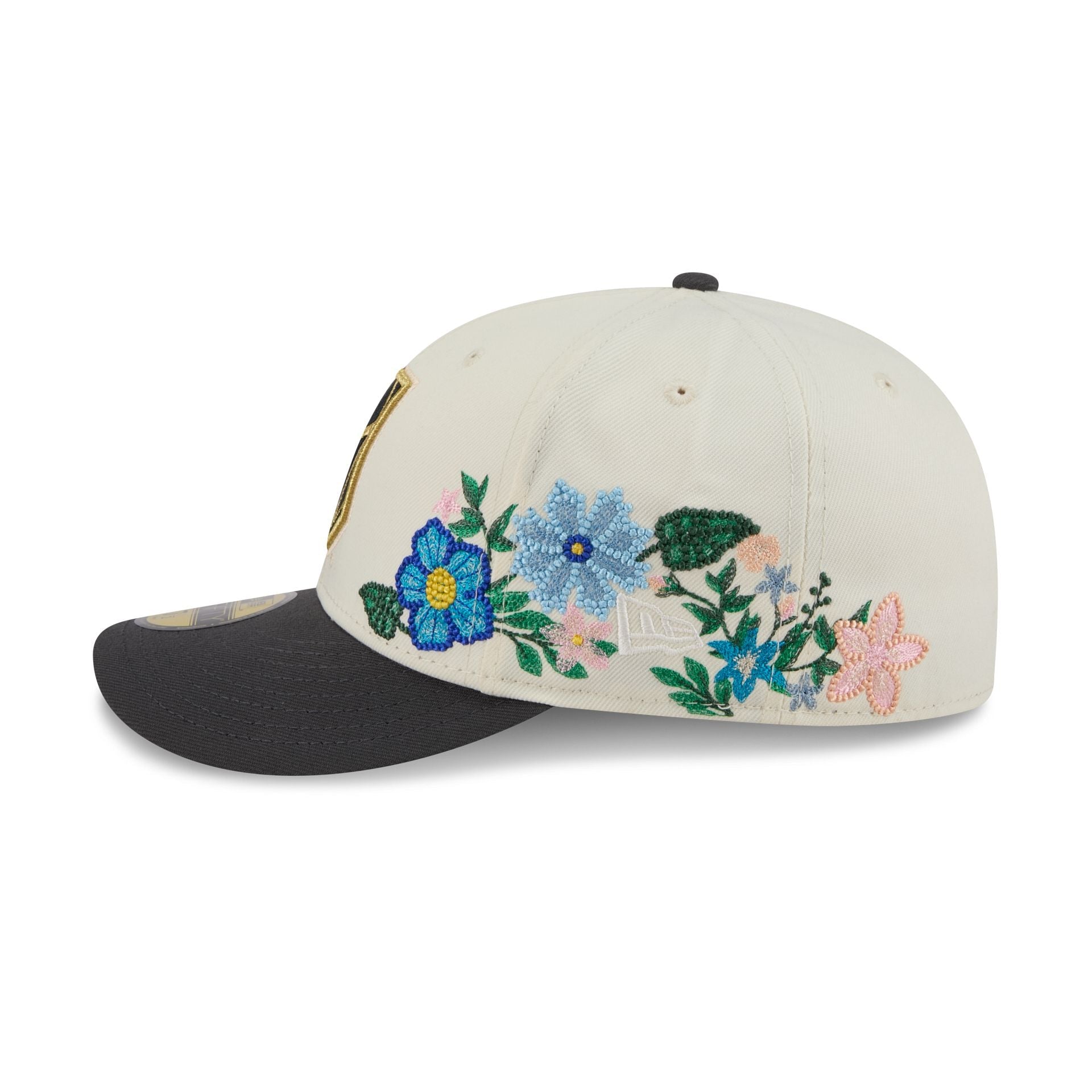 Vegas Golden Knights Tonal Florals White 59FIFTY Fitted Hat