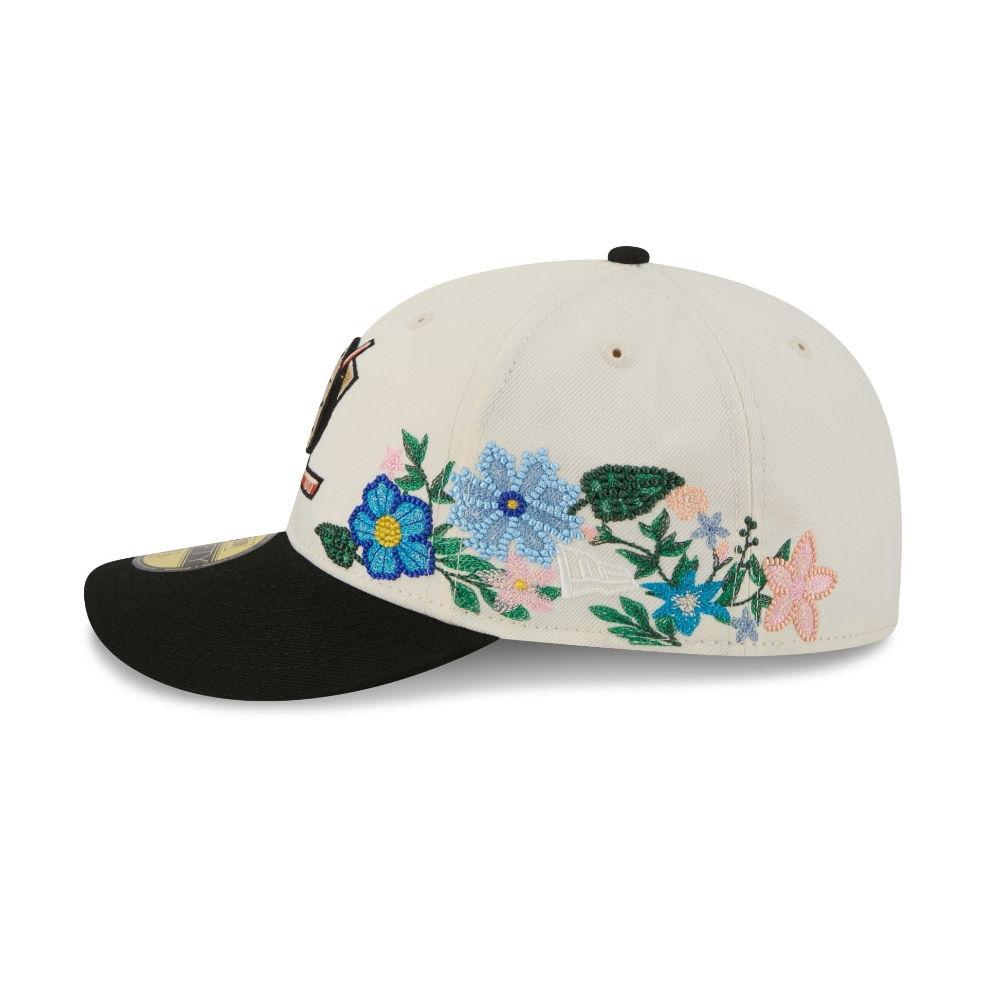 Anaheim Ducks Tonal Florals White 59FIFTY Fitted Hat