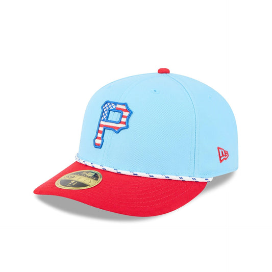 Pittsburgh Pirates Independence Day 2025 Low Profile 59FIFTY Fitted Hat