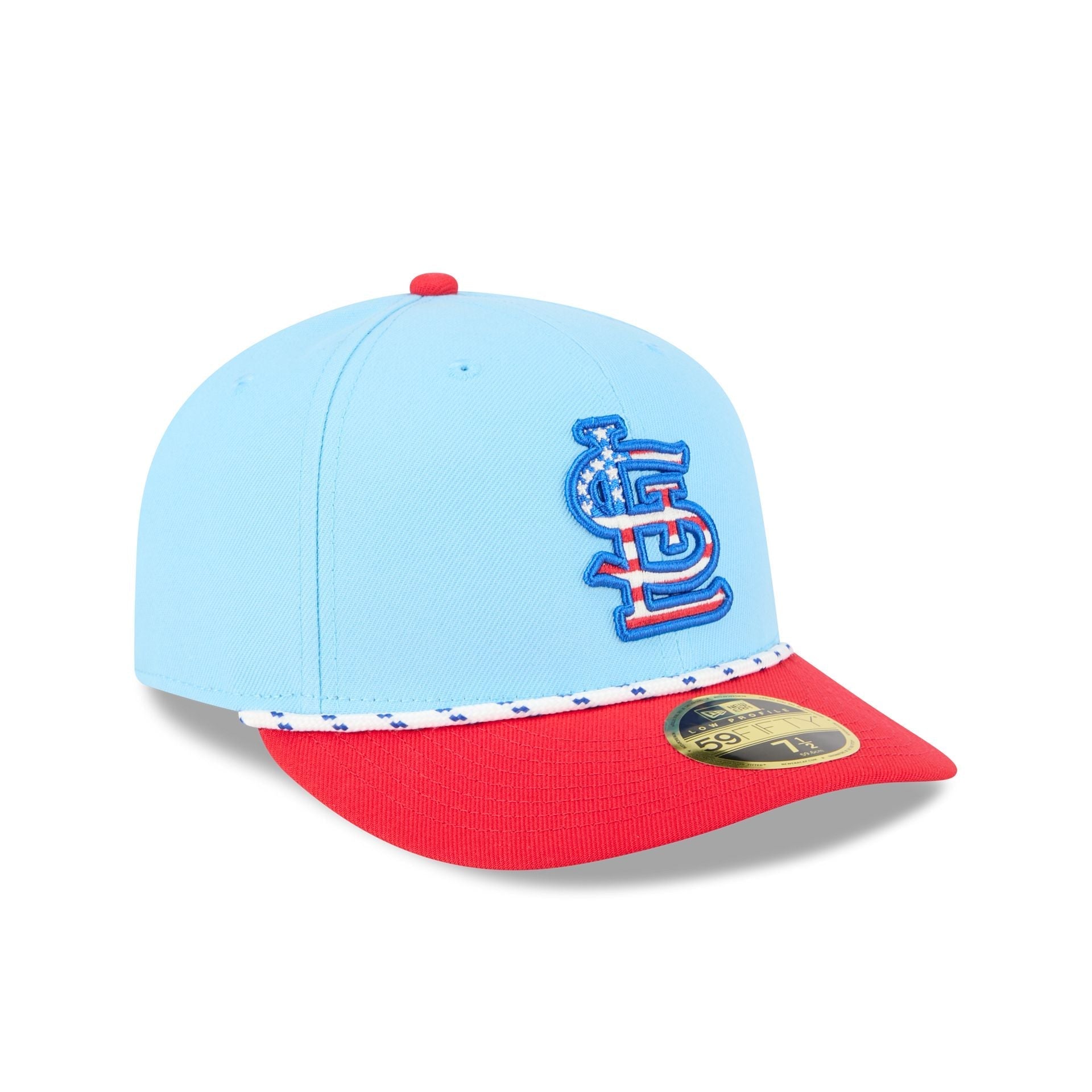 St. Louis Cardinals Independence Day 2025 Low Profile 59FIFTY Fitted Hat