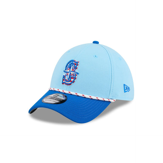 Seattle Mariners Independence Day 2025 39THIRTY Stretch Fit Hat