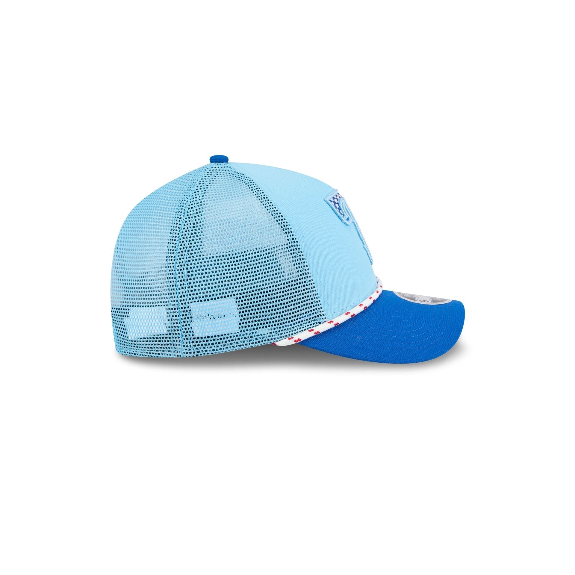 Texas Rangers Independence Day 2025 Kids 9FORTY M-Crown A-Frame Trucker Hat