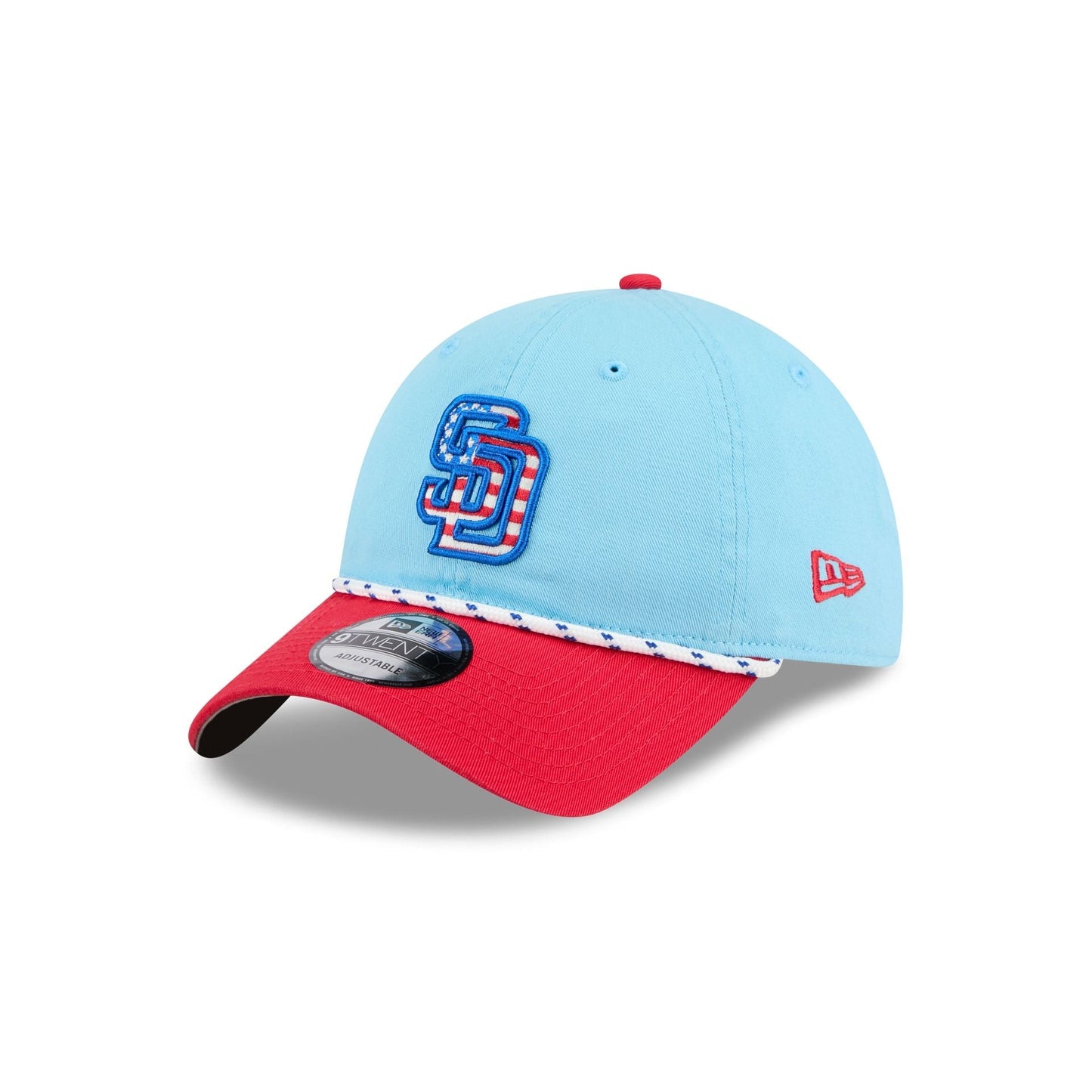San Diego Padres Independence Day 2025 9TWENTY Adjustable Hat