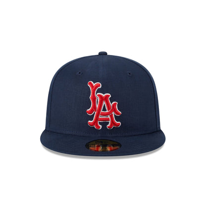 Team Linen Los Angeles Angels 59FIFTY Fitted Hat