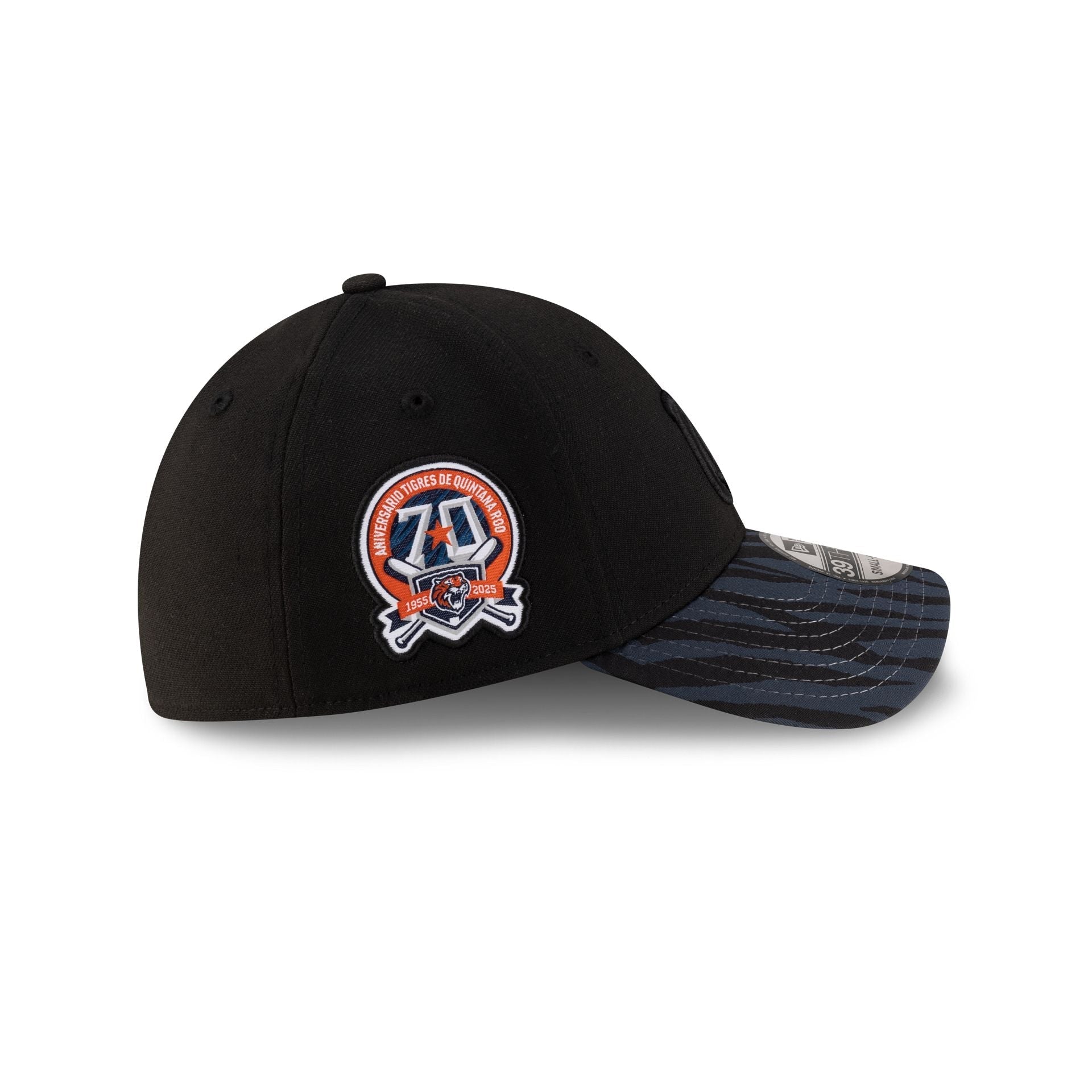 Tigres de Quintana Roo LMB 100th Anniversary Alt Black 39THIRTY Stretch Fit Hat