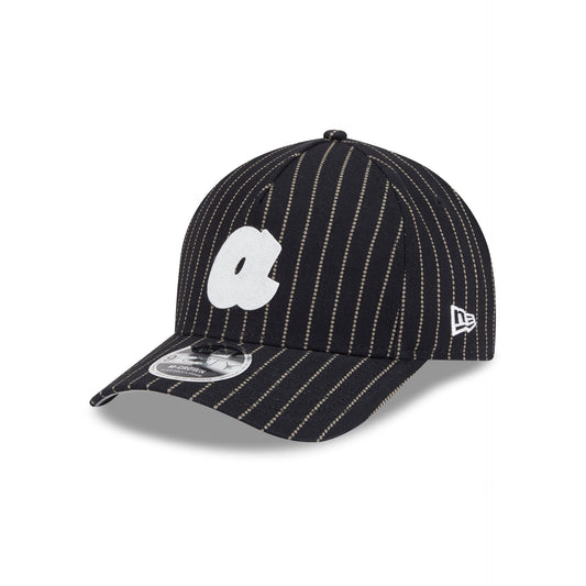 Atlanta Braves Dotted Pinstripe 9FORTY M-Crown A-Frame Adjustable Hat