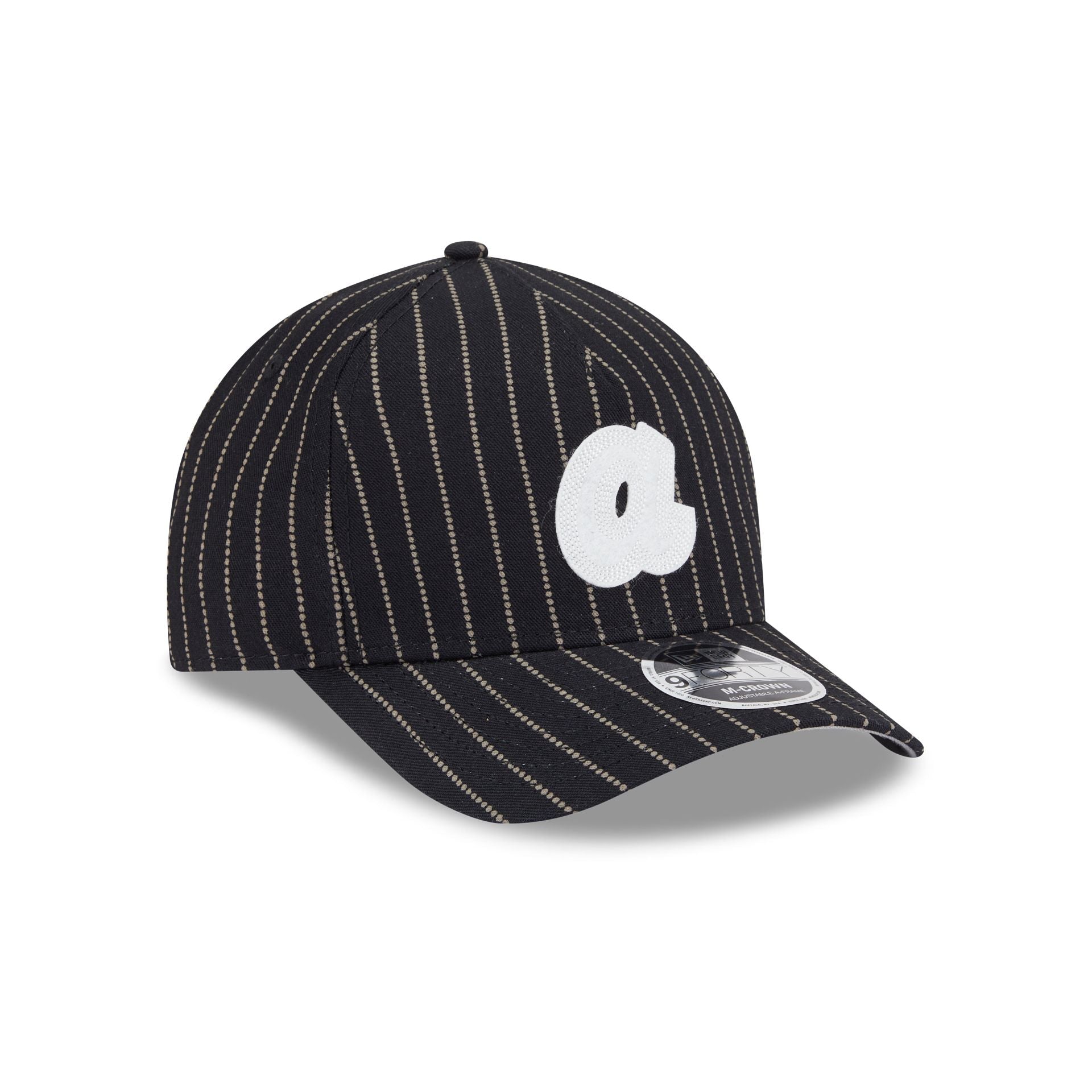 Atlanta Braves Dotted Pinstripe 9FORTY M-Crown A-Frame Adjustable Hat