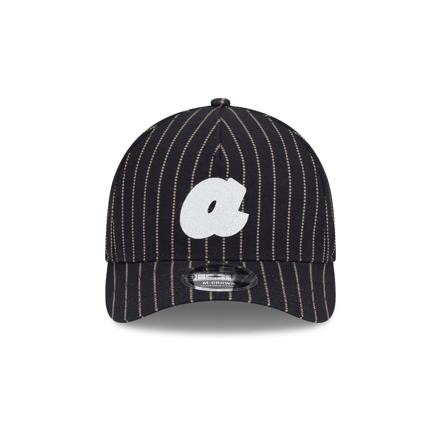 Atlanta Braves Dotted Pinstripe 9FORTY M-Crown A-Frame Adjustable Hat